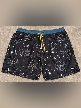 Disney X NEFF Men’s Not Lined Board Shorts Mickey Sorcerer Apprentice Size XL